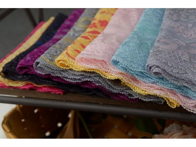 Two-Tone Stretch Lace Trim for DIY Clothing & Accessories