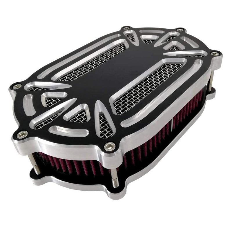 Motorcycle Oval Air Filter Intake Cleaner Kit for Harley XL Sportster 883 Softail Dyna Touring Big Twin Cam FLT FLST FXDLS M8