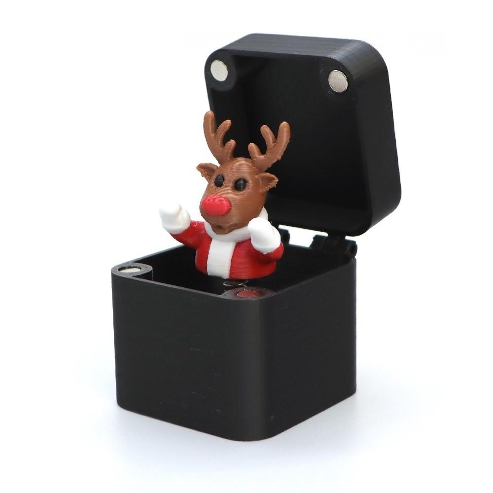 Yaratıcı Noel Baba Kardan Adam Noel Şakası Kutusu Plastik Rahatsız Edici Hediye Kutuları İlginç Şaka Komik Masa Dekorasyonu