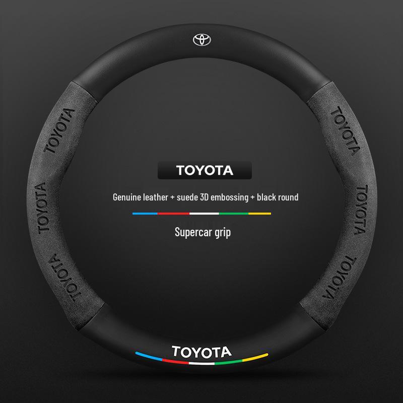 Echtes Leder Carbonfaser Wildleder Lenkradbezug für Toyota Avalon (Modelle 2021-2026) - Ultradünnes Design
