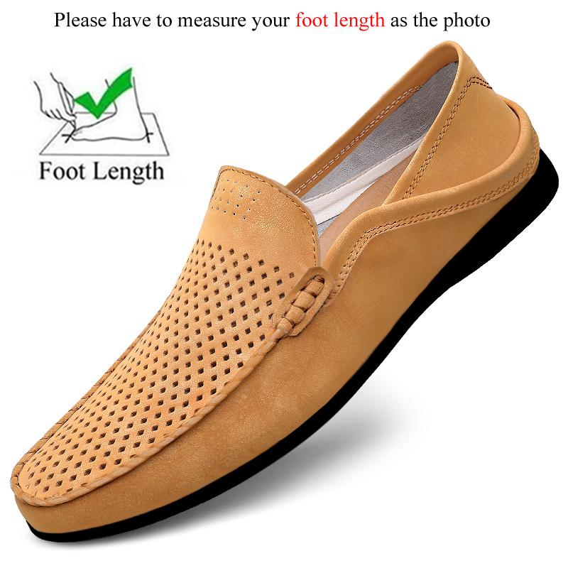 Loafers Men Casual Leather Shoes Slip On Spring Summer Black Brown Fashion Italian Trendy Luxury Designer Brand Loafer