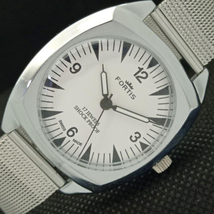 

ВОССТАНОВЛЕННЫЕ ШВЕЙЦАРСКИЕ МУЖСКИЕ НАРУЧНЫЕ ЧАСЫ FORTIS WINDING СЕРЕБРЯНЫЙ ЦИФЕРБЛАТ 622b-a416608-2 lot622b-a416608