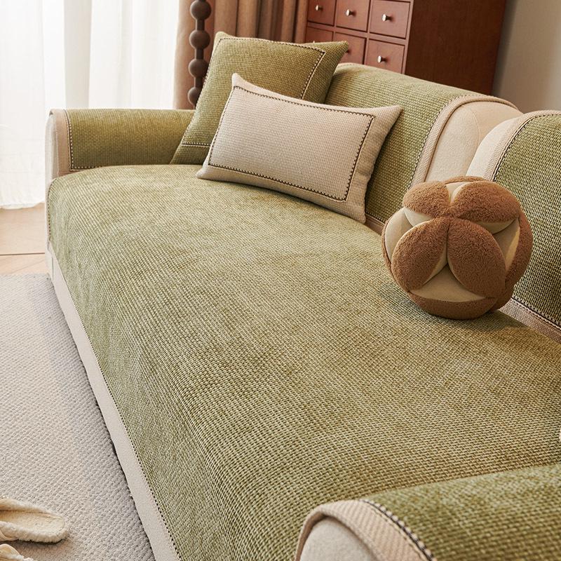 2025 French High-End Chenille Sofa Cushion: All-Season Non-Slip Seat and Sofa Cover