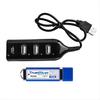 High Speed USB Hub 4 Port USB 2.0 with Cable Mini USB Splitter Hub Use Power Adapter Multiple Socket For PC Laptop Notebook