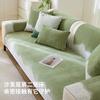 New Style Cover Cloth Leather Non-Slip Cushion Chenille Sofa Cushion Light French Cream Style All Seasons Universal