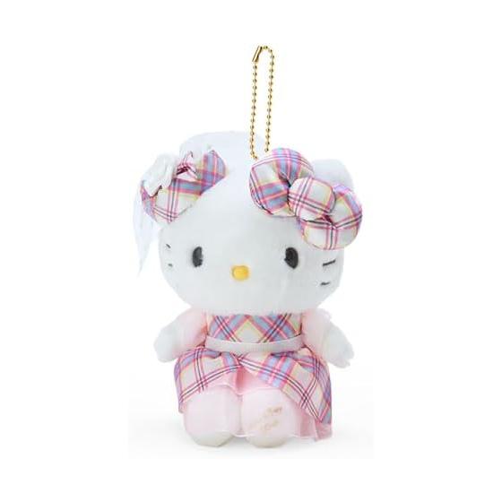 Sanrio (САНРИО) Платье Sanrio Hello Kitty Tartan Design Series, держатель для талисмана Hello Kitty 13,3 x 11,4 x 7 см, персонаж 092193 SANRIO