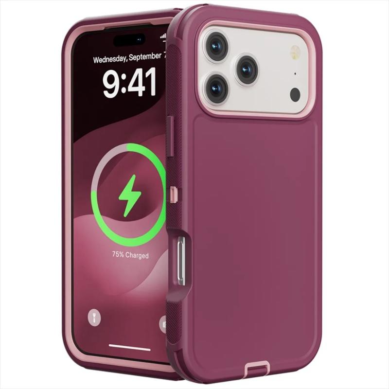 Custodia per telefono 3 in 1 Resistente Militare Antipolvere per iPhone 17 16E 15 16 14 Plus 13 12 MINI 11 17 Pro Max 17 Air Copertura Protettiva