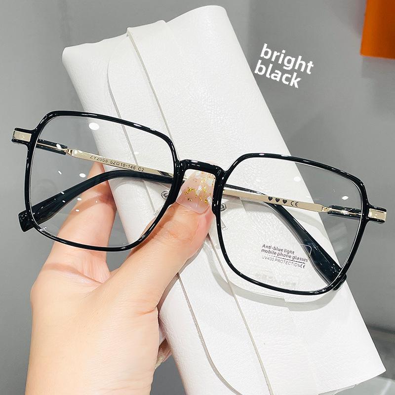 Ultra-Light Brown Square Myopia Glasses for Women with Degree Lenses, Thin Frame Without Makeup