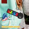 Rainbow Color Silicone Piano Keyboard Foldable Mini Rainbow Guitar Keychain  Music Enthusiasts