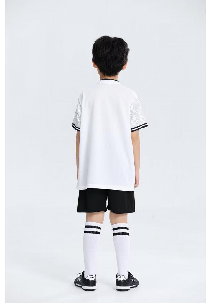 Girls' Printed Football Uniform Set with Badminton Training Camp Jersey & Jump Rope - Autumn/Winter Collection for Primary School