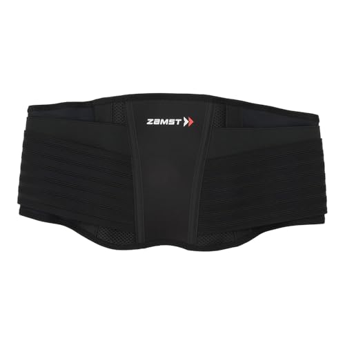 ZAMST ZW-7 Waist Support Belt for All Sports, Size 3L, 383705, Black