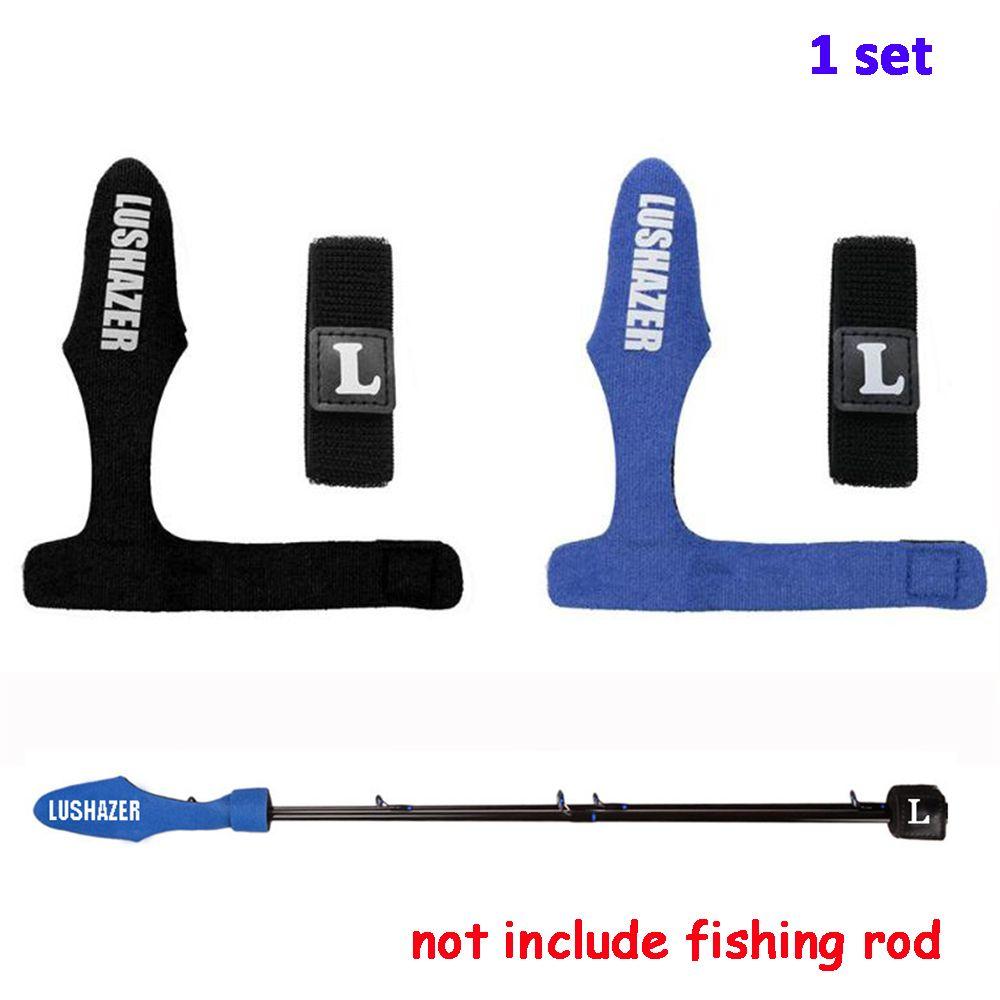 Belt Elastic Suspenders Protector+Tie Wrap Fish Pole Covers Protective Sleeve Fishing Rod Strap