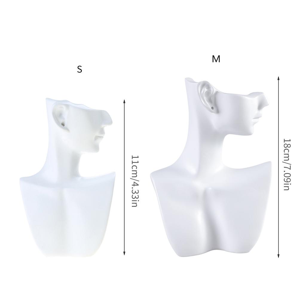 Stylish Jewelry Display Rack Mannequin Shaped Necklaces Organizer Practical Earring Holder for Jewelry Enthusiasts