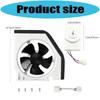 High Efficiency Enduring Condenser Fan Motor Perfect for Refrigerator Replacement Simple Mounting Plastic Structure