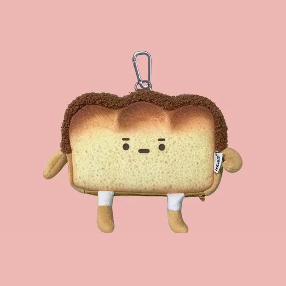 Case School Stationery Handbags Cartoon Toast Purse Bread Coin Bag Cute Casual Tote Card Holder