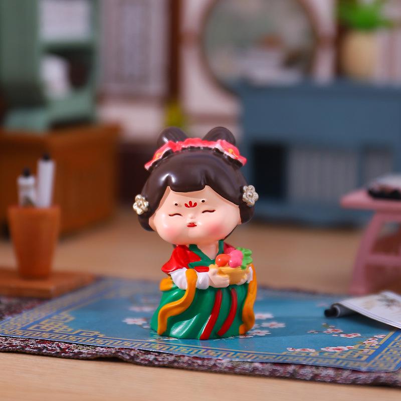 Ornamenti da scrivania con fanciulle cinesi retrò delle Quattro Bellezze - Regalo di compleanno creativo fatto a mano per amici e migliori amici