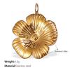 SH77 Custom Stainless Steel Charm Classic Jewelry Pepper Daisy Strawberry Clover Zircon Pendant 18K Gold PVD Charms