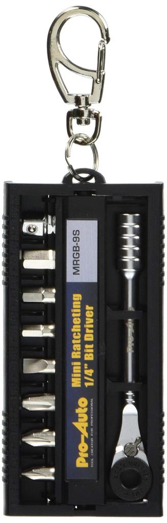 Suekage Tool Mini Ratchet Bit Driver Set Pro-Auto & MRGB-9S