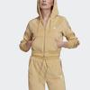 adidas Originals Cropped Coats Women's Beige Hooded Moderate H18826