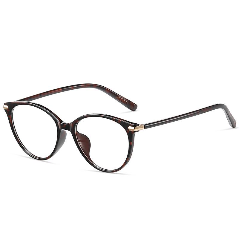 2026 Retro Cat Eye Blue Light Blocking Glasses - Fashionable Literary Commuting Frame 10708