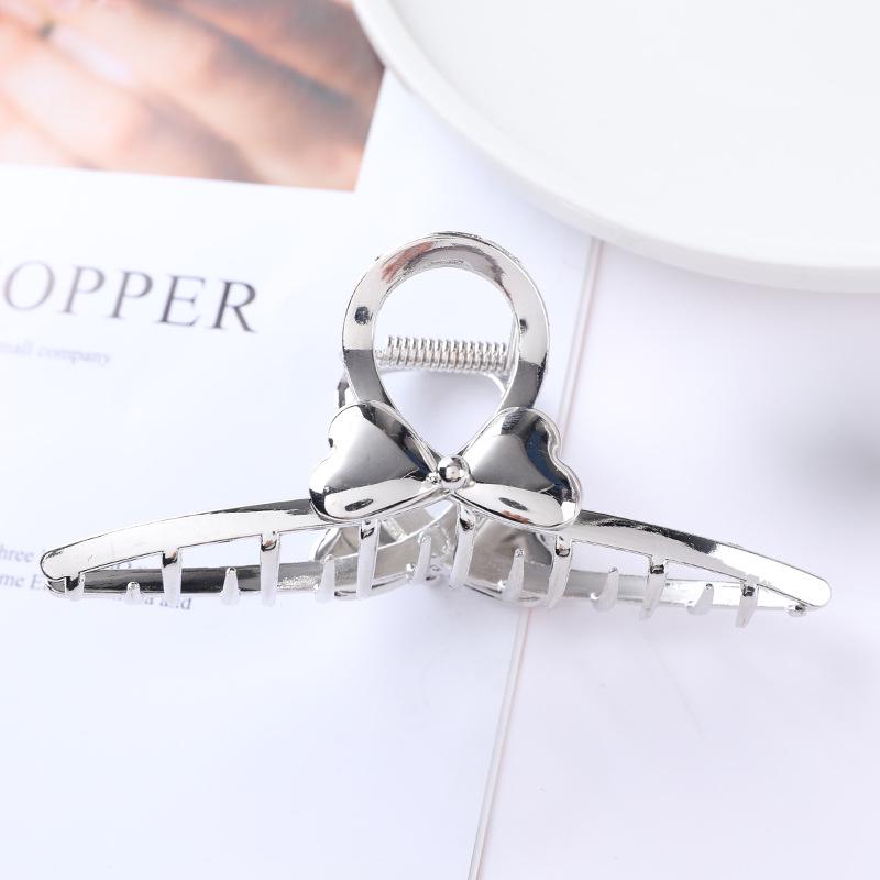 European & American Metal Cat Claw Hair Clip - Leaf Design for Ponytails