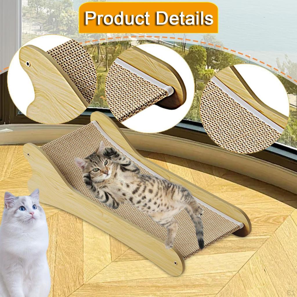 Cat Scratcher Bed Hammock for Indoor Cats and Kittens Modern Cozy Rest Play Furniture