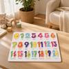 ShapeMatching Panel with Knobs Educational Wooden Peg Puzzle EasyGrasp Toy for Young Children,