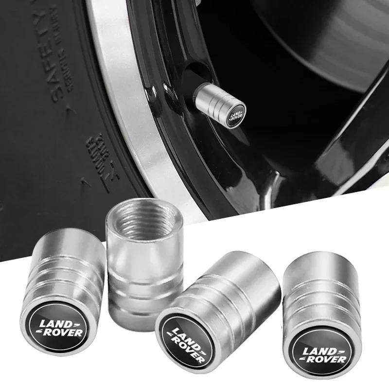 4Pcs Car Emblem Wheel Tire Valve Stem Cover Cap Auto Accessories For Land Rover Defender Freelander Discovery Evoque Range Velar XS3