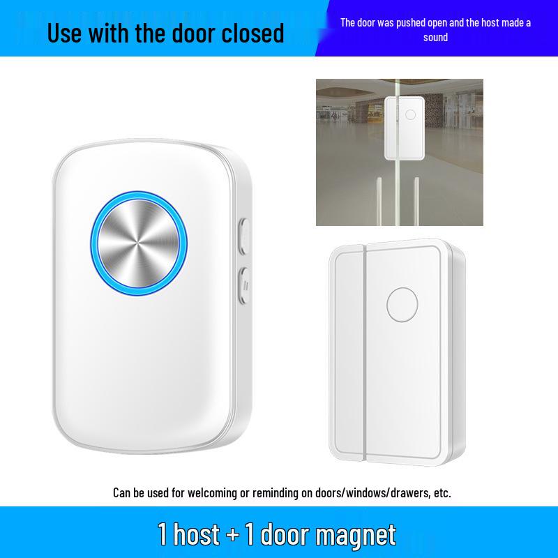 Wireless Infrared Doorbell Welcome Sensor & Anti-theft Alarm for Store Entrances