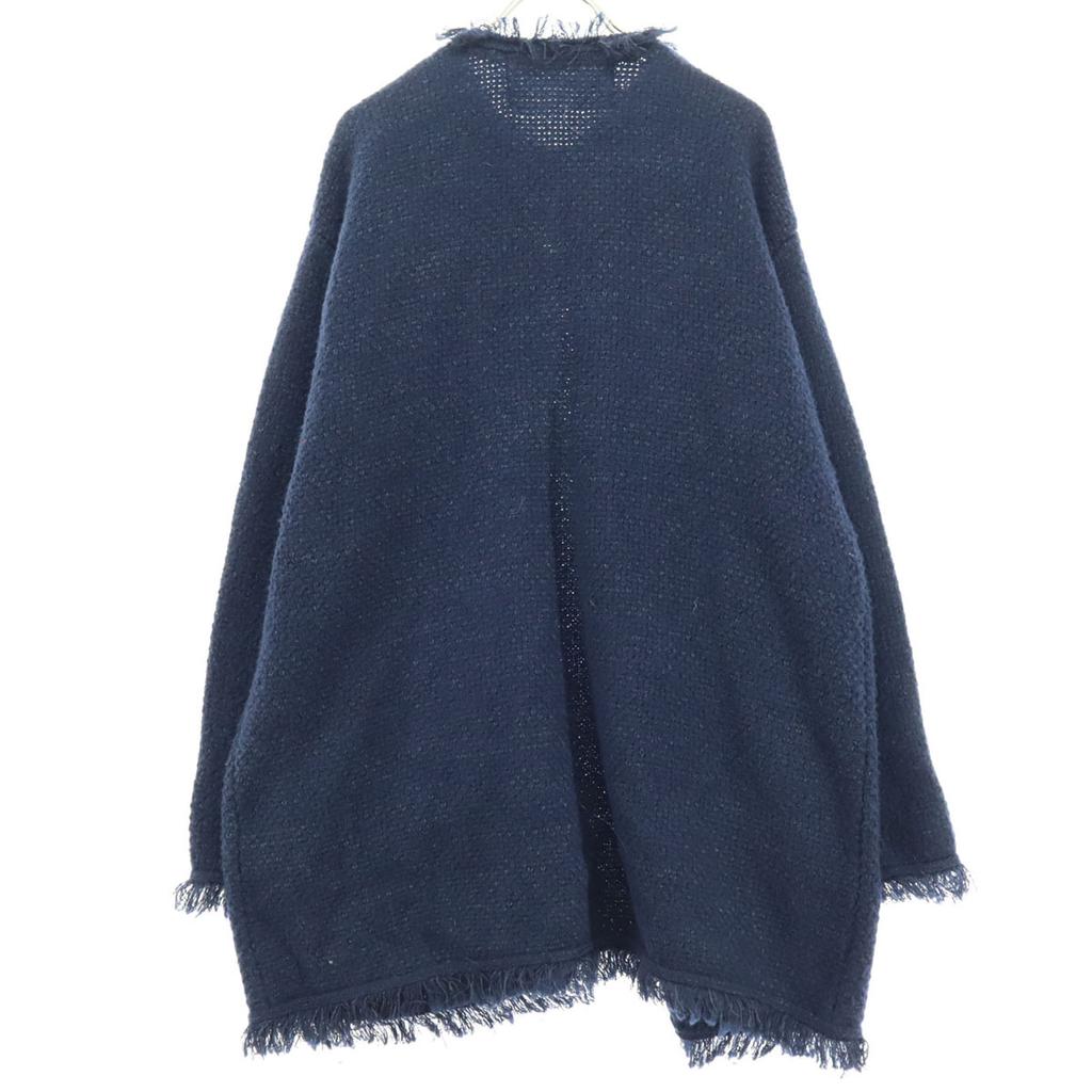 Beauty products ADAWAS Long sleeve Tweed jacket FREE Navy Women Used