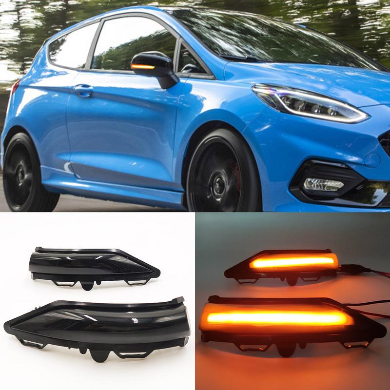 For Ford Fiesta ST Line MK8 Puma Crossover ST 2018- Dynamic Blinker Turn Signal Side Mirror Indicator LED Flashing Light