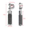 Engine Guard Footpegs Motorbike Parts Foot Pegs Pair Of Motorcycle Foot Pegs Clamp Footrest Mount For 1in Engine Crash Guard