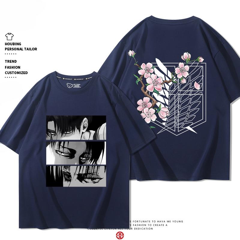 

Летняя футболка из 100% хлопка Атака титанов Крылья свободы одежда Сержант Алан Микаса вокруг с коротким рукавом мужская 4XL