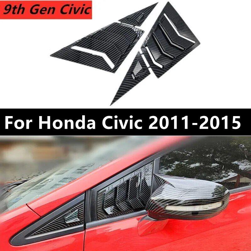 For Honda Civic G9 9th 2011-2015 Carbon Fiber Front Window Scoop Louver Cover