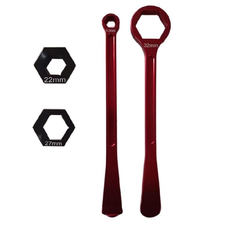

Motorbike Tyre Repair Tool Motorcycle Tire Change Kit 13/22/27/32mm Removal Installation Tool Tire Lever Wrench Tool Set красный