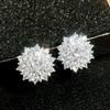 Xiaomi Huitan Flower Shaped Women Stud Earrings Party Daily Engagement Trendy Jewelry Inlaid Shiny CZ Wedding Versatile Accessories
