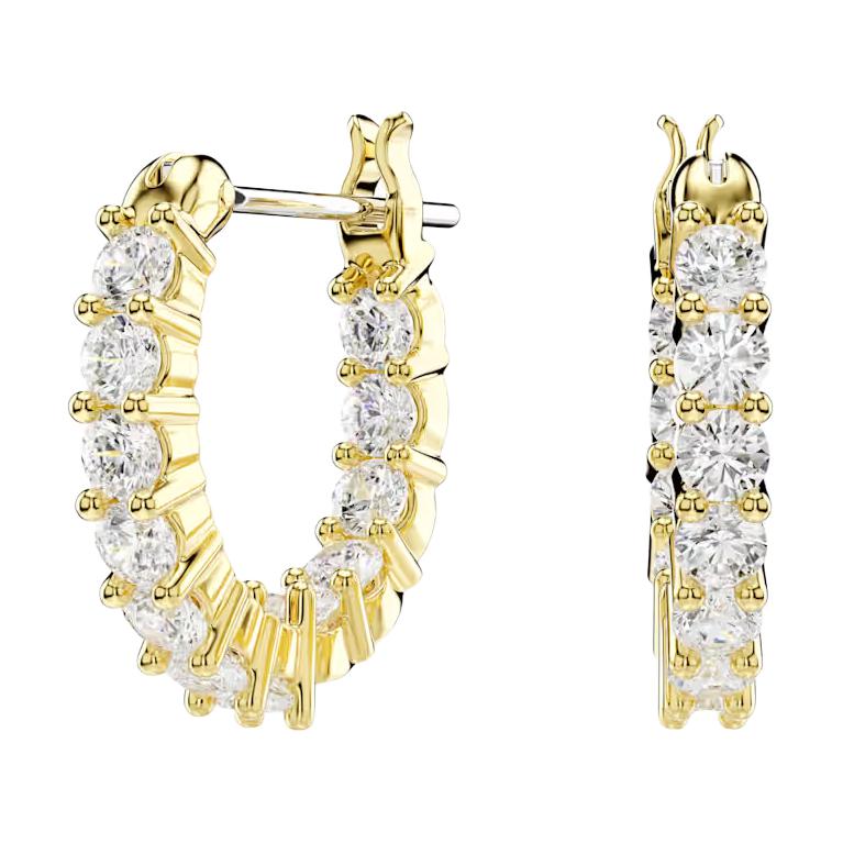 Swarovski Personalized Design Square Zirconia Earrings Women earrings White 5733398 Box (Random Color)