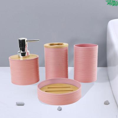 4 Piece Bathroom Accessories Set, Modern Soap Dish, Housewarming Gift, Toothbrush Holder, Mouthwash
