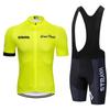 Herren Damen Radsporttrikot Trägerhose Set Atmungsaktives Fahrradbekleidungsset Straße Berg
