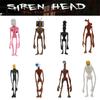 4pcs Siren Head Figures Pvc Chest Glows Kids Collection Miniatures Toys Gift
