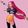 Kpop Hunter Figure Animated Movie Inspired Cartoon Girl Figurine Statue Model Home Office Bookshelf