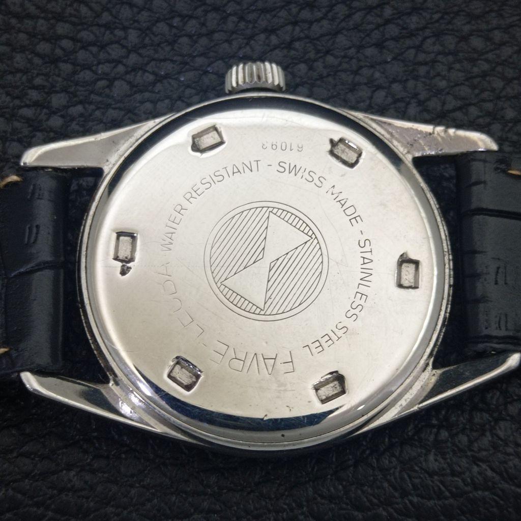 VINTAGE FAVRE LEUBA GENEVE SEA KING HAND-WINDING 111 SWISS MENS WATCH A703826-1 R213f-a703826