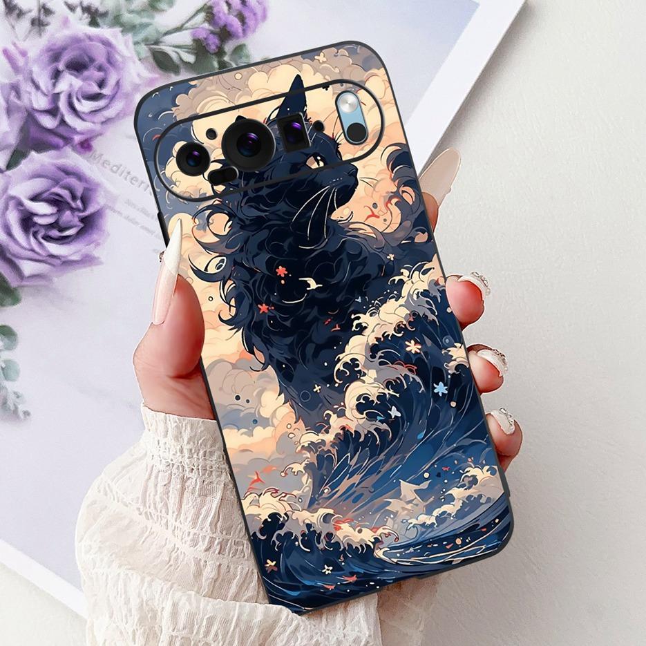 Custodia per Google Pixel 9 Pro Custodia Pixel9A Fiori Colorati Cover Dipinta Custodia Morbida in Silicone per Telefono per Google Pixel 9A Pixel9 Pro Guscio
