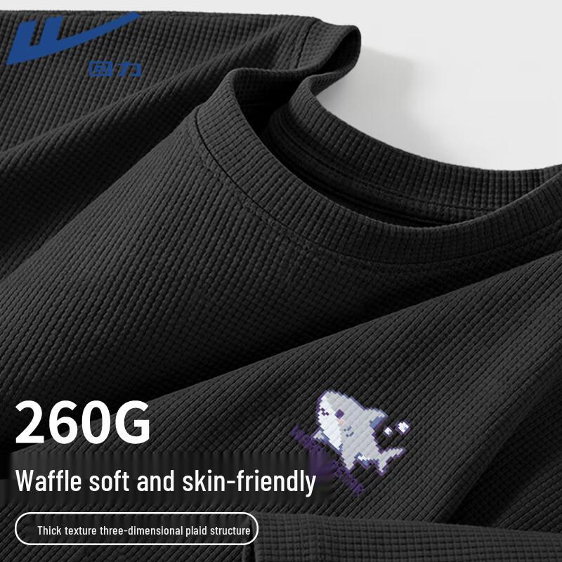 Warrior Unisex Waffle Knit Short Sleeve T-Shirt M
