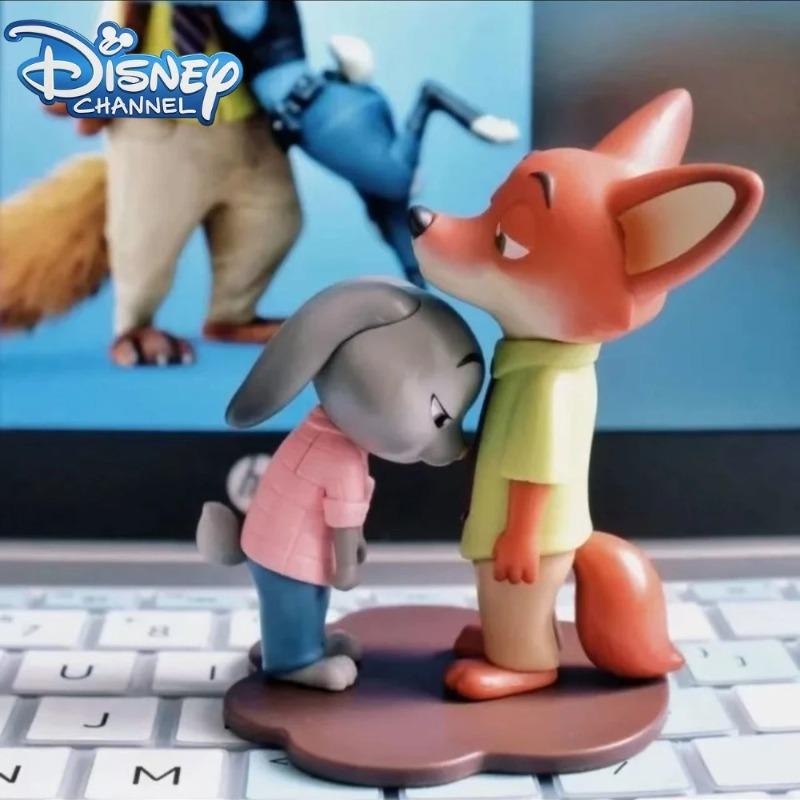 Zootopia 2 Disney Film Merch Judy Nick Desktop-Dekorationen Niedliche Cartoon-Tier-Ornamente für Zuhause Büro Zimmer Geschenk für Kind Fan
