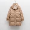 Fleece Winter New Medium and Long Warm Loose Thickened Duck Down Warm Down Jacket