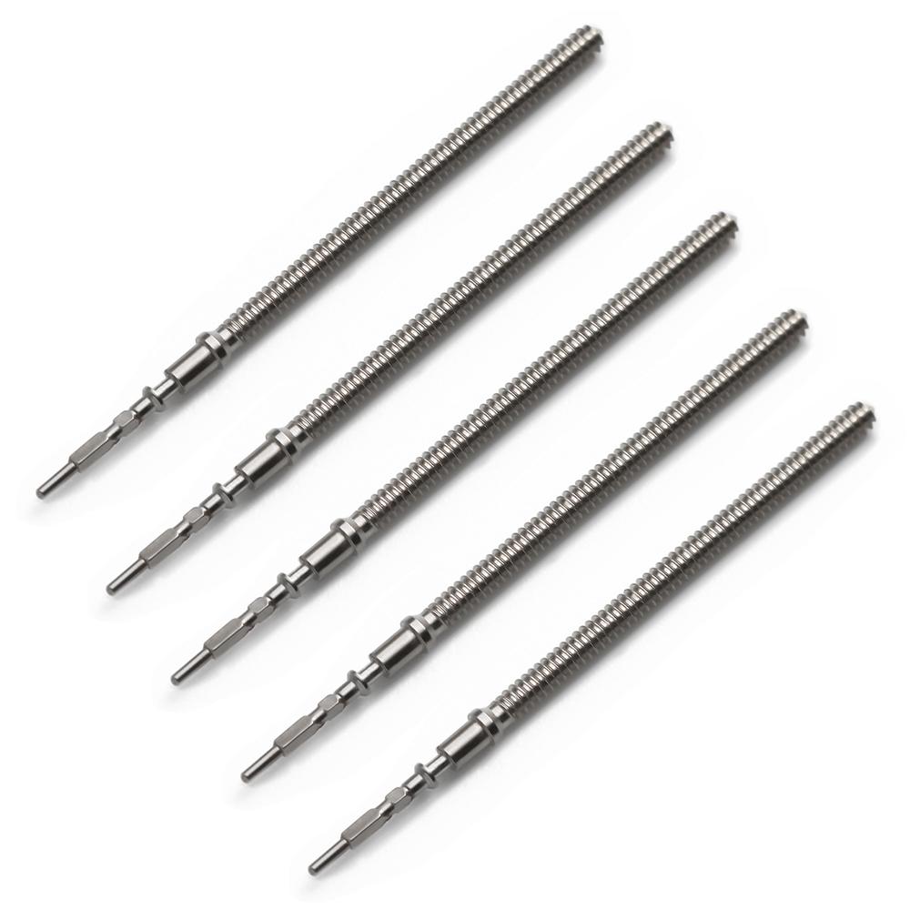 Watch Stem Stainless Steel Spare Parts Fit VK63 VK64 VK67 VK68 VK61 Crown Automatic Mechanical Movement Watch Parts Crown Stem