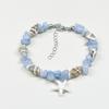 Handmade Seashell & Crushed Stone Bracelet with Lobster Clasp - Perfect Summer Travel Souvenir