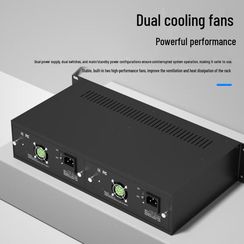 BOSENDE 14-Slot 2U Telecom-Grade Fiber Transceiver Chassis