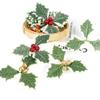 Holiday Party Christmas Decorations Handcraft Accessories Artificial Leaf Berry Fake Fruit Plant